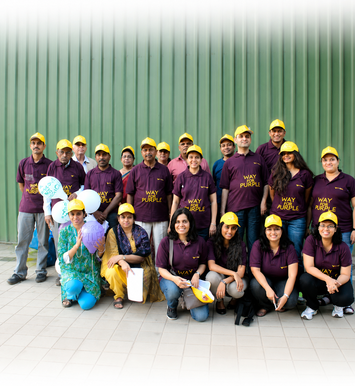 Sanvedana Foundation team and volunteers at the Way for Purple awareness event
